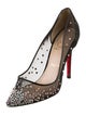 Christian Louboutin Mesh Crystal Embellishments Pumps