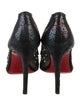 Christian Louboutin Mesh Crystal Embellishments Pumps