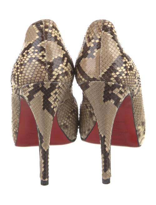 Christian Louboutin Snakeskin Animal Print Pumps