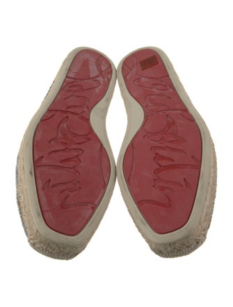Christian Louboutin Canvas Printed Espadrilles