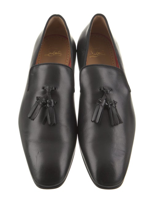 Christian Louboutin Leather Tassel Accents Loafers