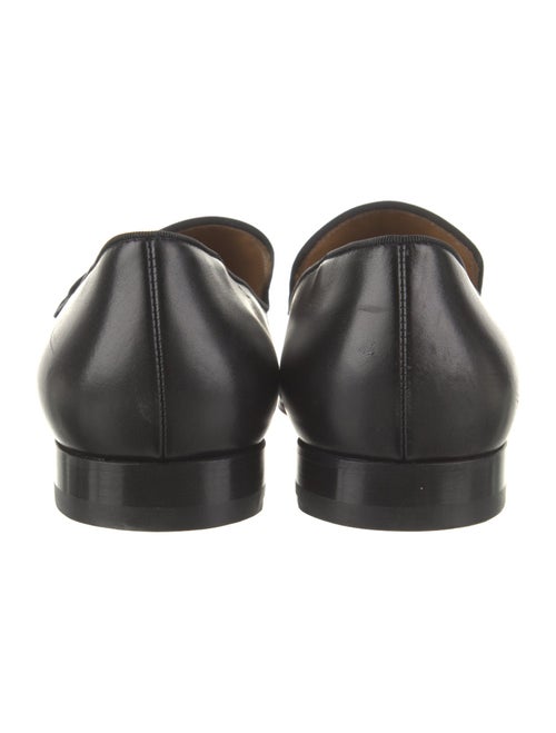 Christian Louboutin Leather Tassel Accents Loafers