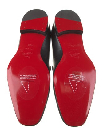 Christian Louboutin Leather Tassel Accents Loafers