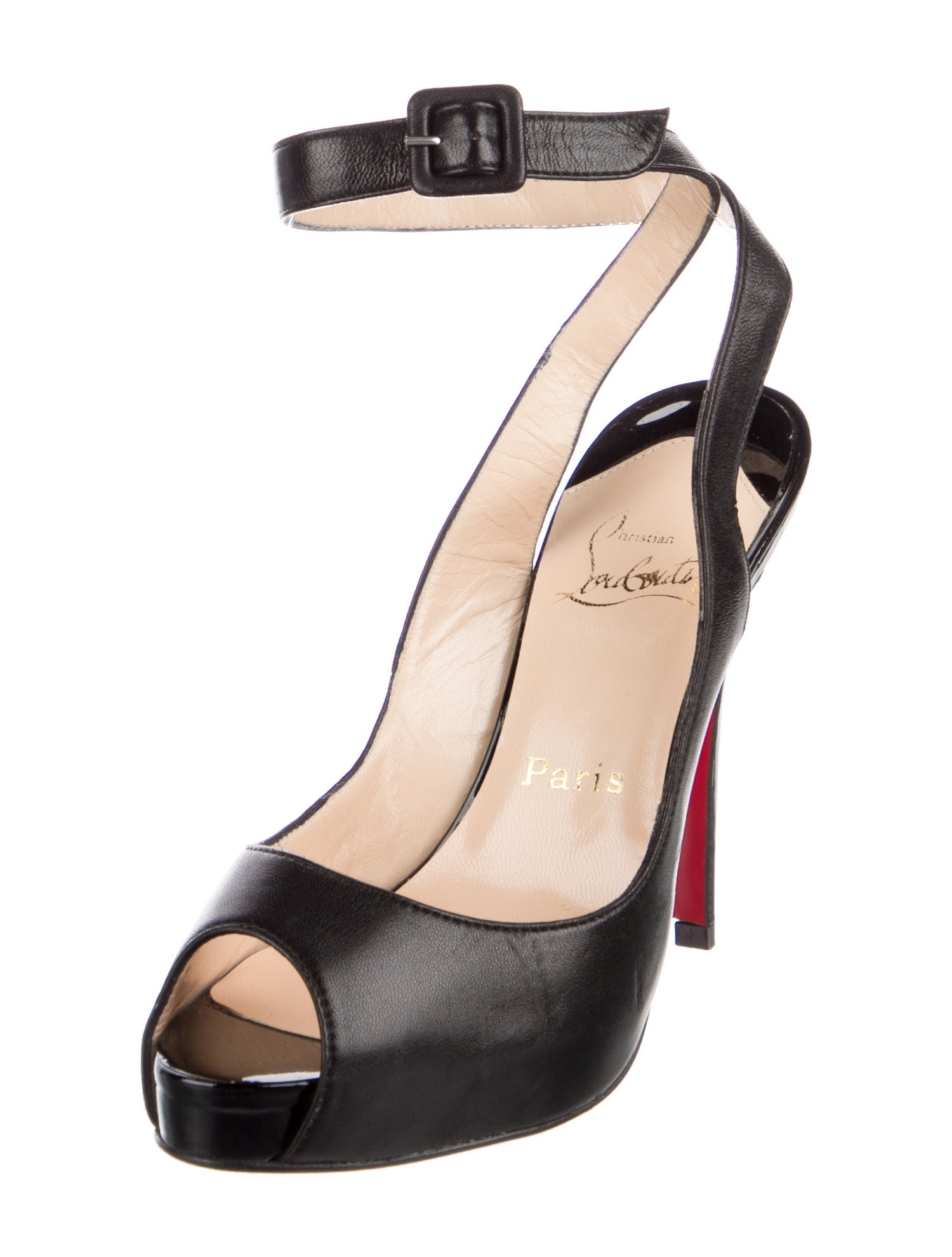 Christian Louboutin Leather Slingback Pumps