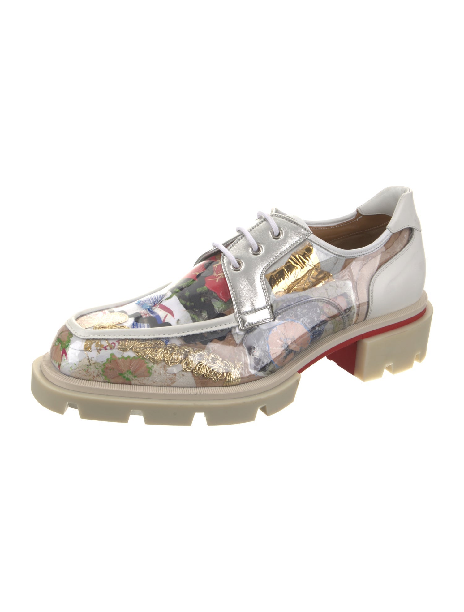 Christian Louboutin PVC Printed Derby Shoes