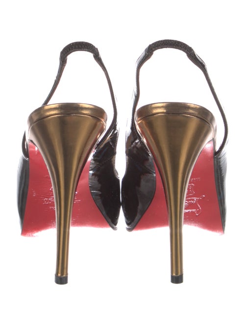 Christian Louboutin Patent Leather Slingback Pumps