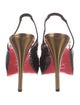Christian Louboutin Patent Leather Slingback Pumps
