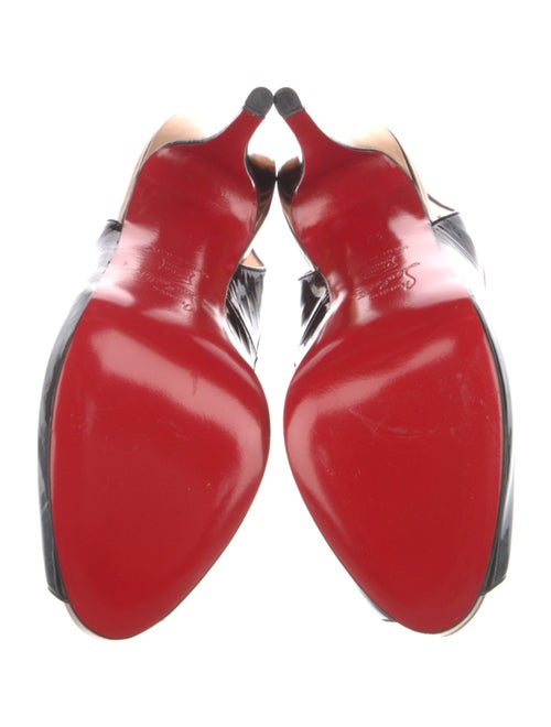 Christian Louboutin Patent Leather Slingback Pumps