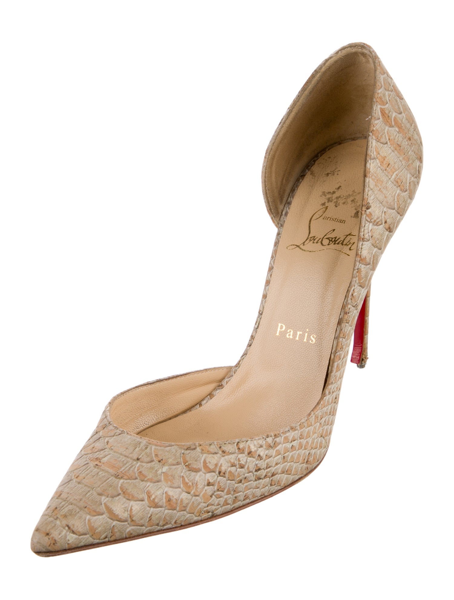 Christian Louboutin Animal Print D'Orsay Pumps