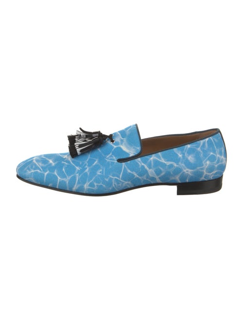 Christian Louboutin Canvas Tie-Dye Print Loafers