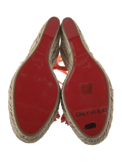 Christian Louboutin Patent Leather Animal Print Espadrilles
