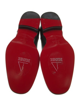 Christian Louboutin Leather Studded Accents Derby Shoes