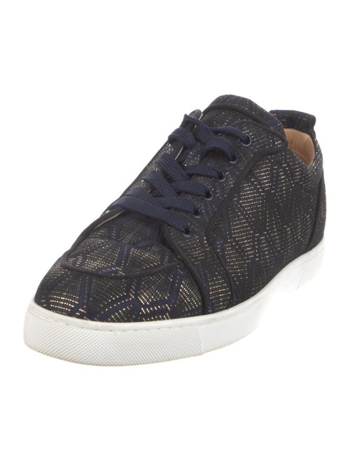 Christian Louboutin Printed Grosgrain Trim Sneakers