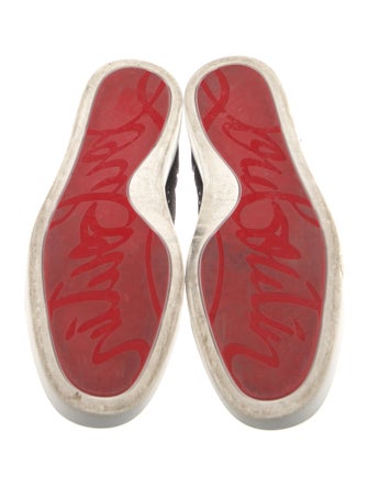 Christian Louboutin Printed Grosgrain Trim Sneakers