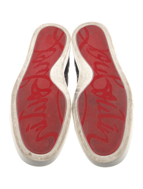 Christian Louboutin Printed Grosgrain Trim Sneakers