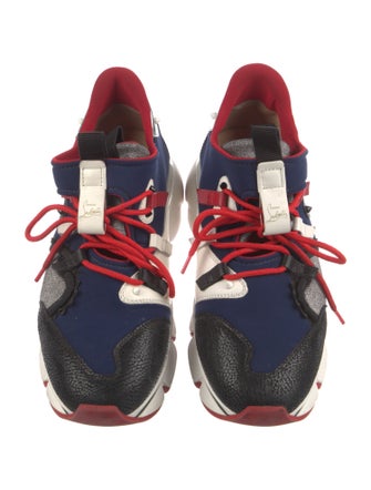 Christian Louboutin Rockstud Spike Neoprene Athletic Sneakers