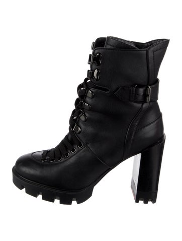 Christian Louboutin Boots Leather Combat IT 37 | 7