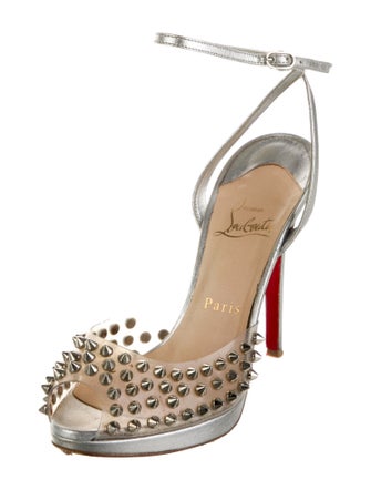 Christian Louboutin Spike Accents PVC Sandals