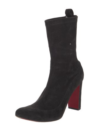Christian Louboutin Suede Sock Boots