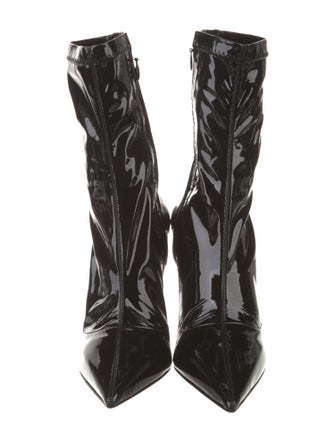 Christian Louboutin Patent Leather Sock Boots