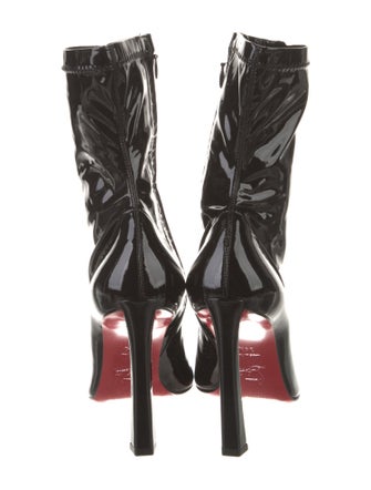 Christian Louboutin Patent Leather Sock Boots