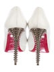 Christian Louboutin Leather Colorblock Pattern Pumps