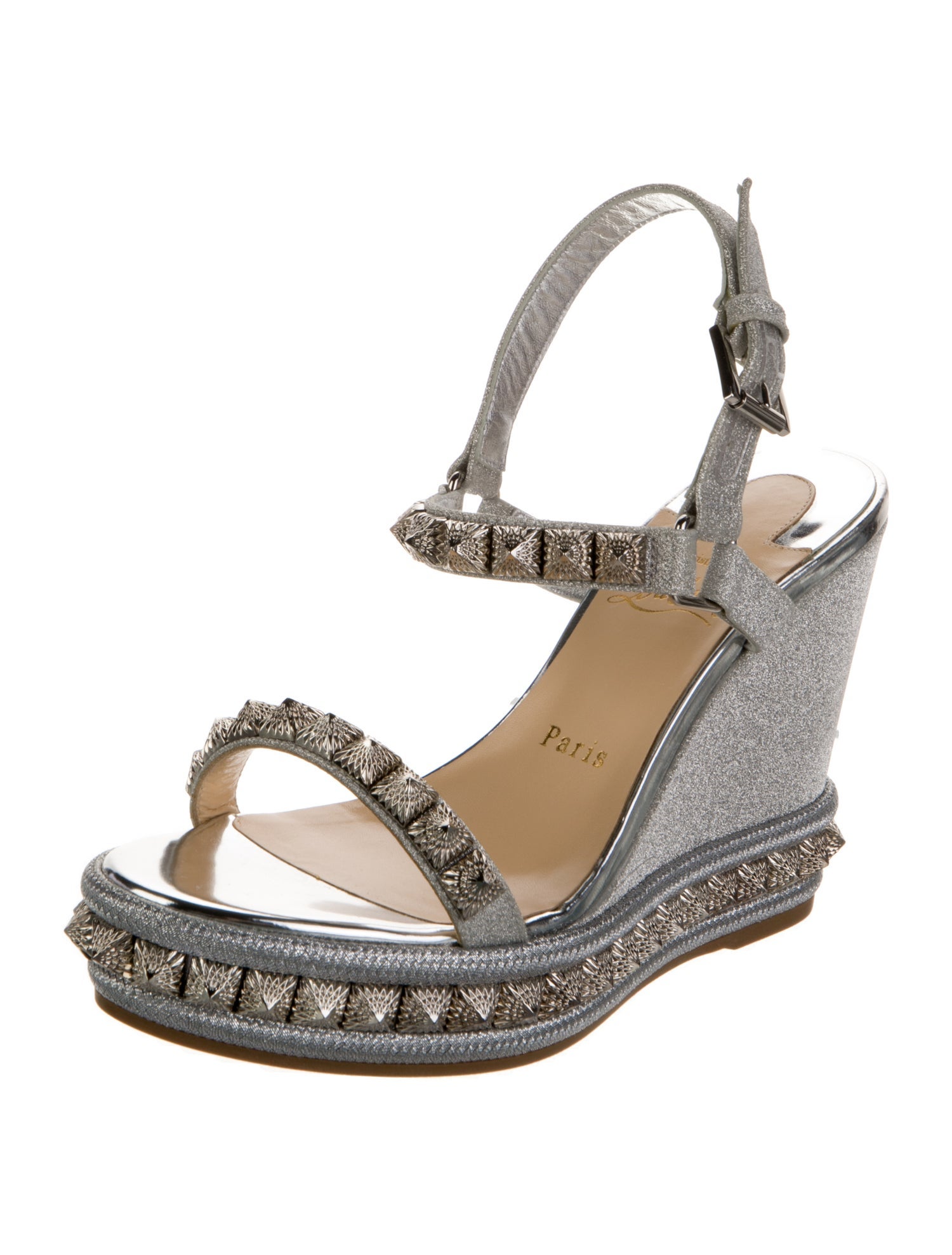 Christian Louboutin Glitter Glitter Accents Espadrilles