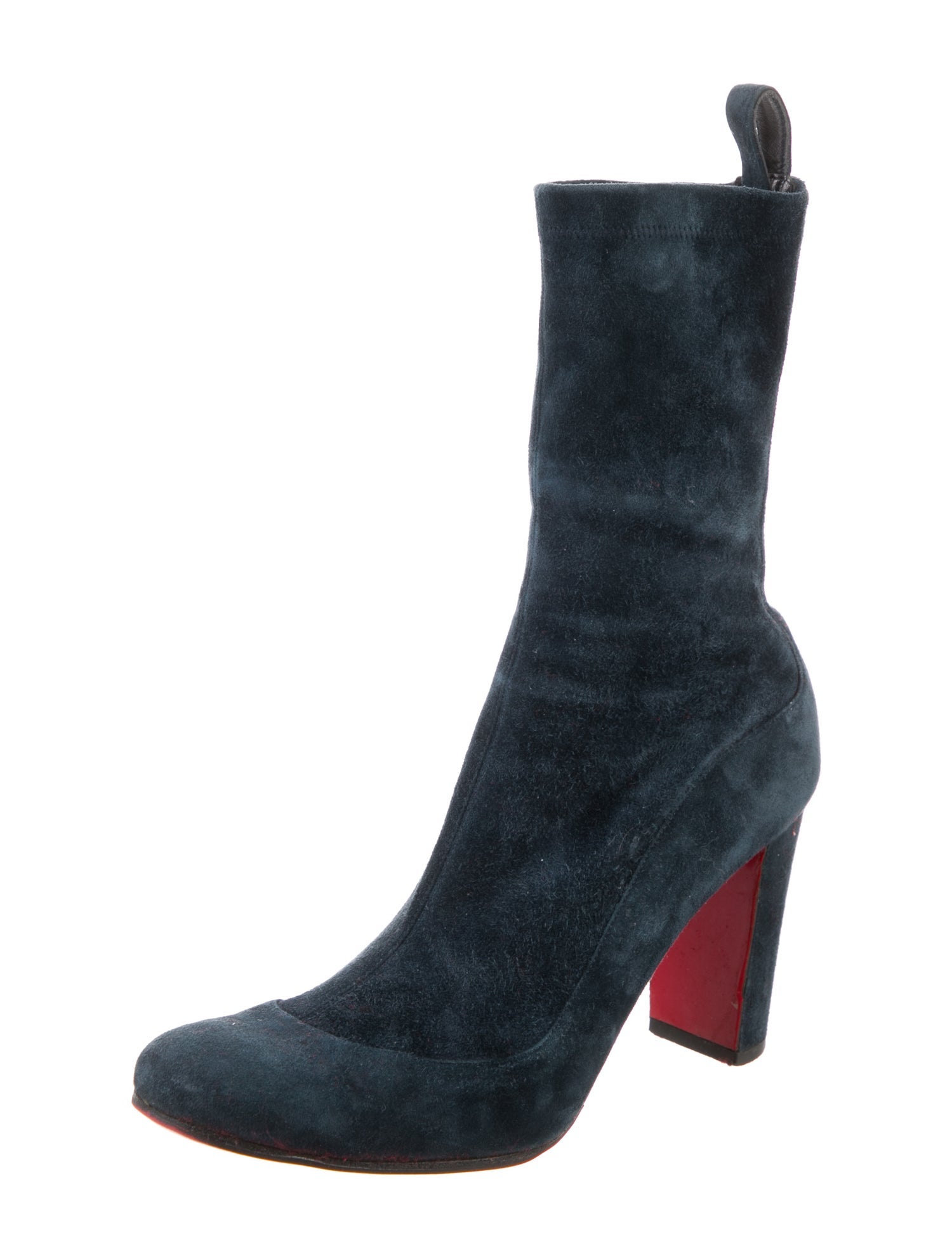 Christian Louboutin Suede Sock Boots