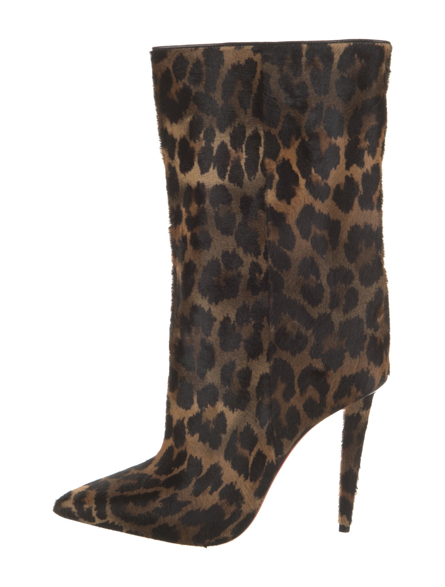 Christian Louboutin Ponyhair Animal Print Boots