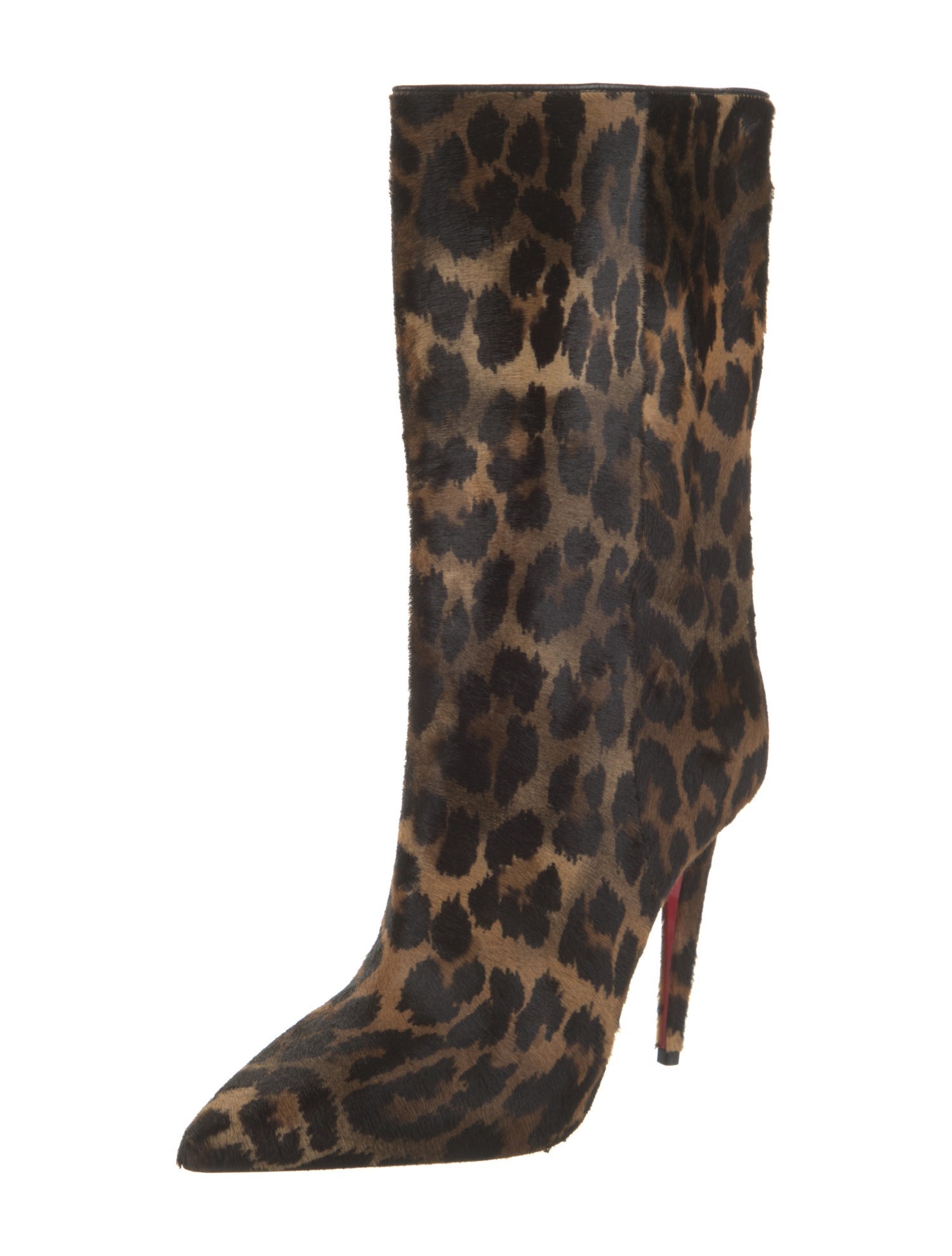 Christian Louboutin Ponyhair Animal Print Boots