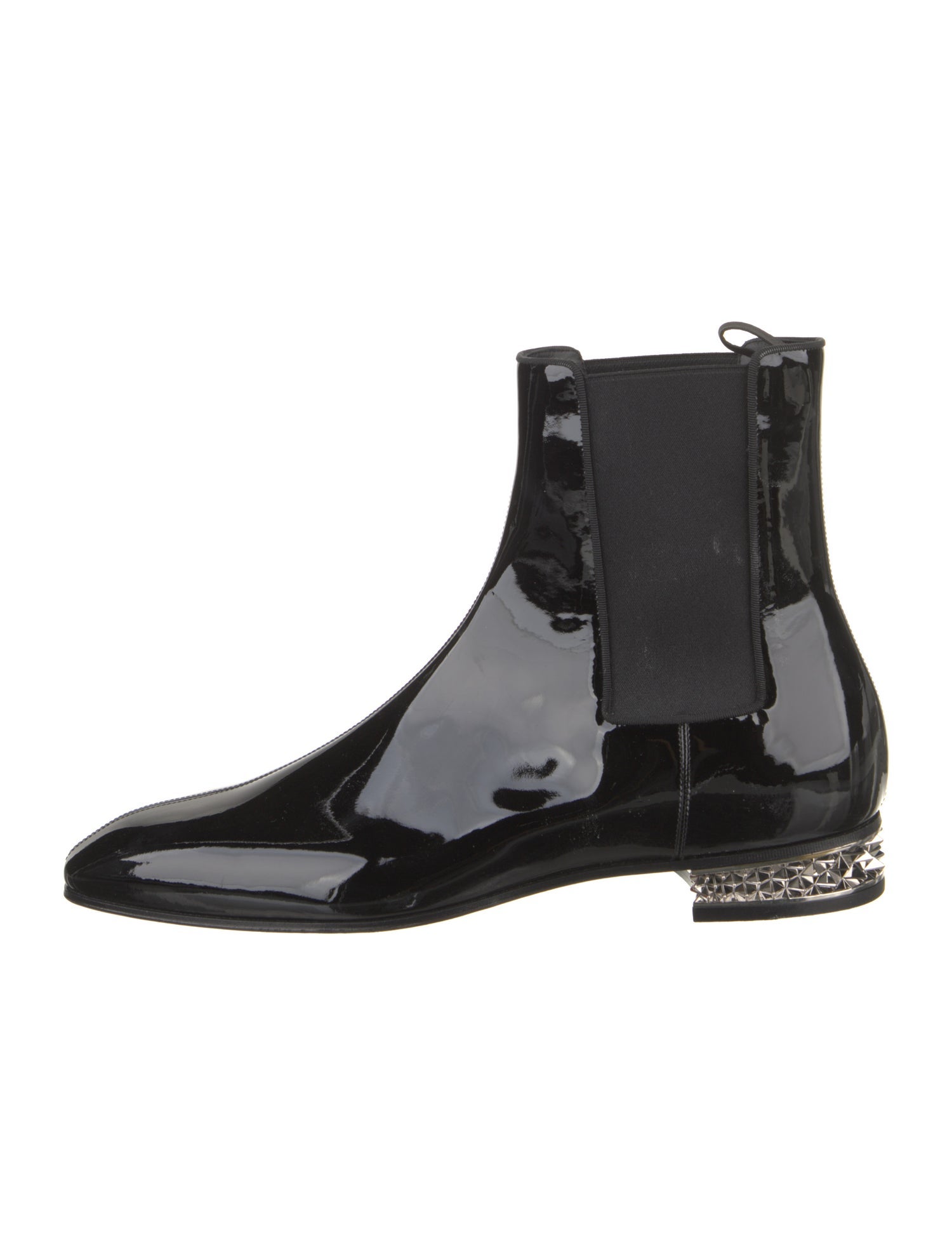 Christian Louboutin Patent Leather Chelsea Boots