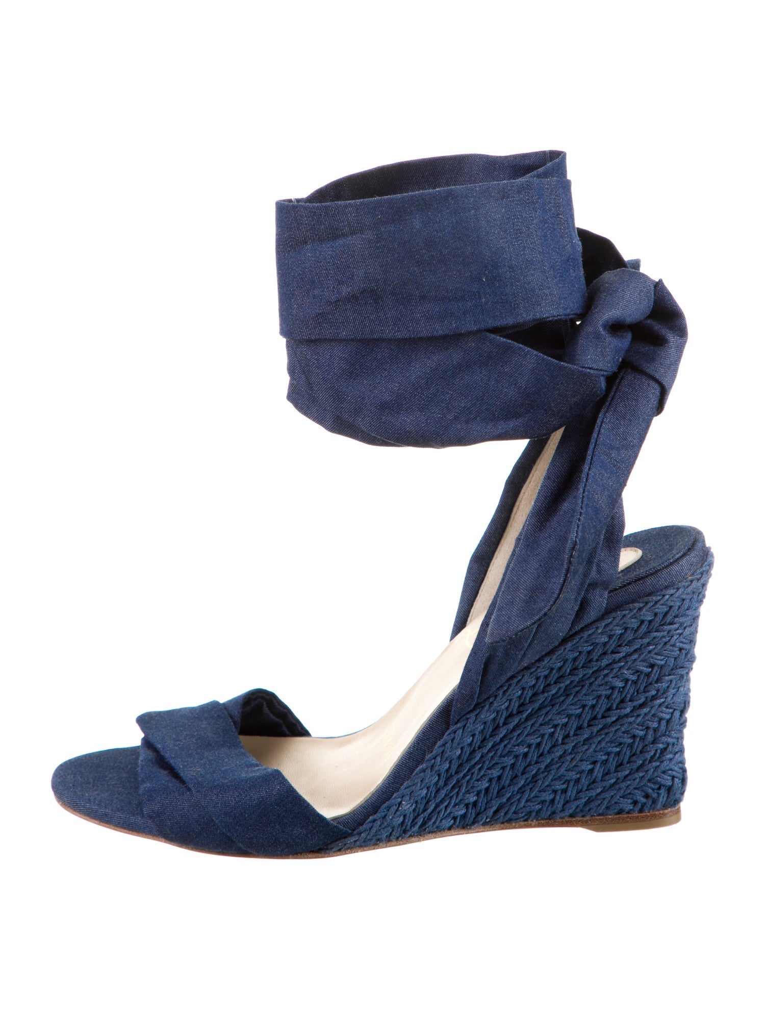 Christian Louboutin Canvas Braided Accents Espadrilles