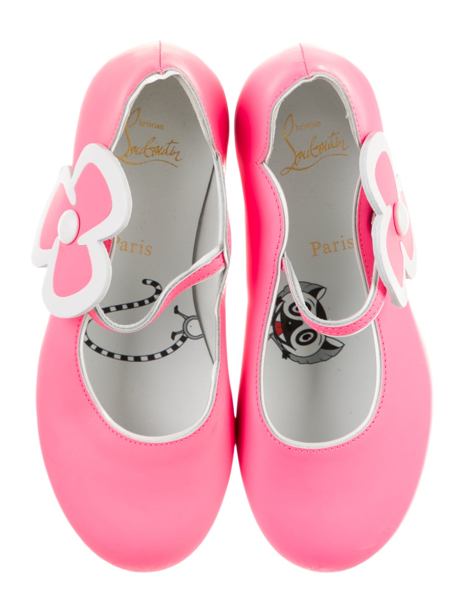 Christian Louboutin Girls' Leather Ballet Flats