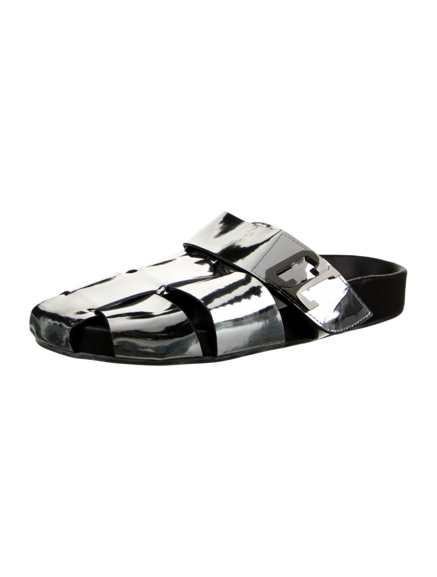 Christian Louboutin Abubizz Patent Leather Slides