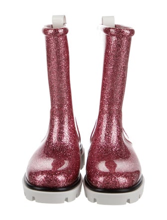 Christian Louboutin Girls' Glitter Rubber Rain Boots