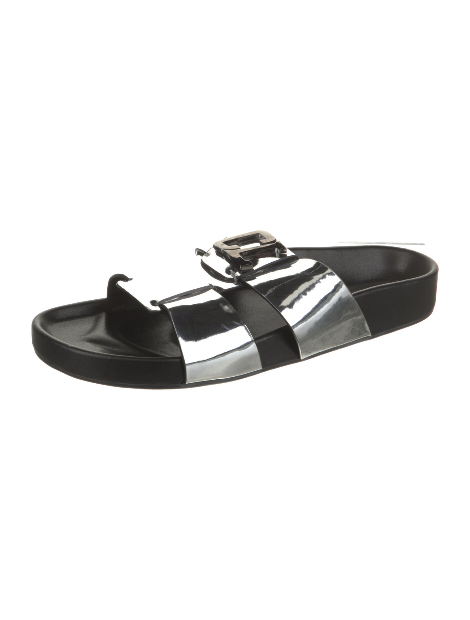 Christian Louboutin Dhabubizz Patent Leather Slides