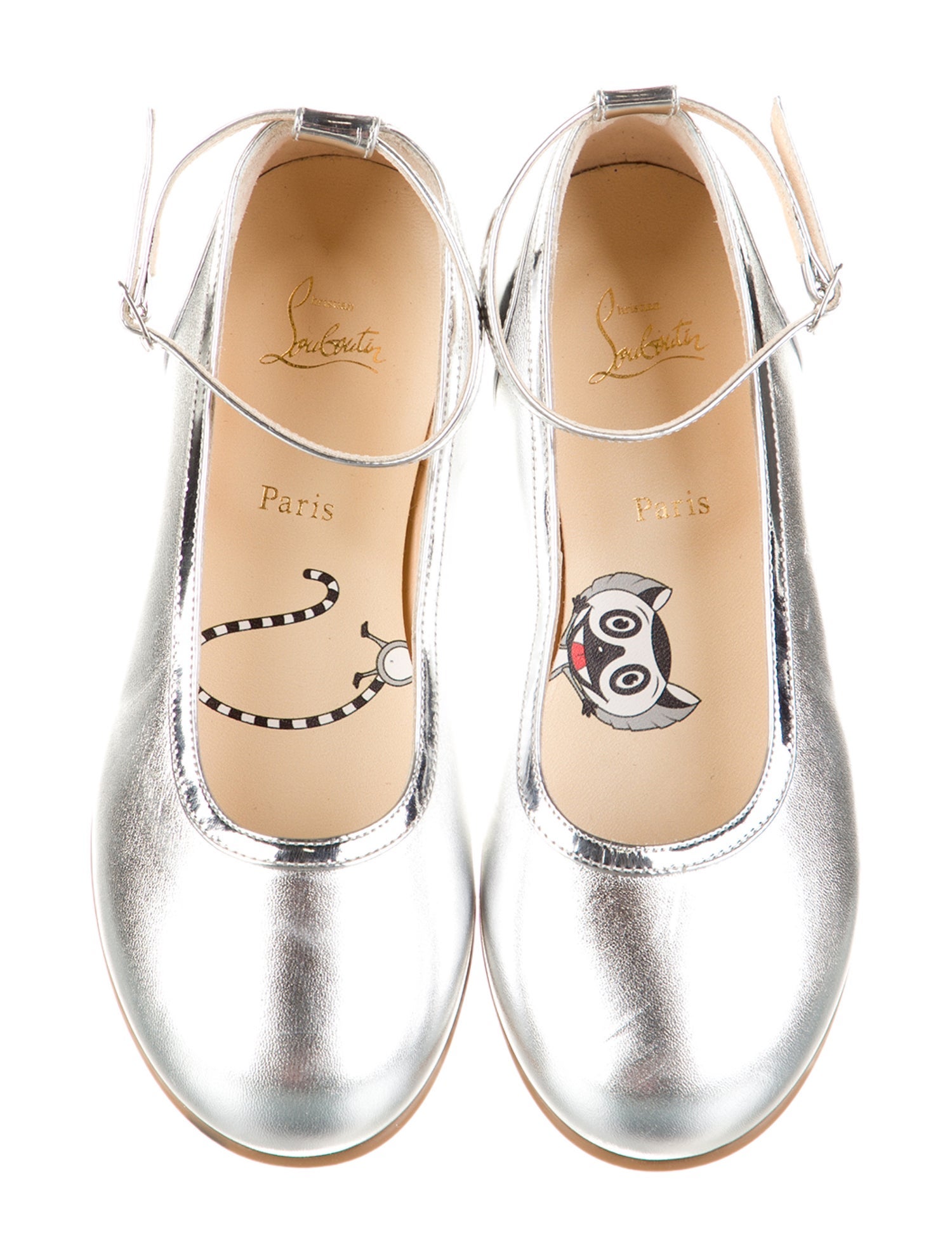 Christian Louboutin Girls' Leather Ballet Flats