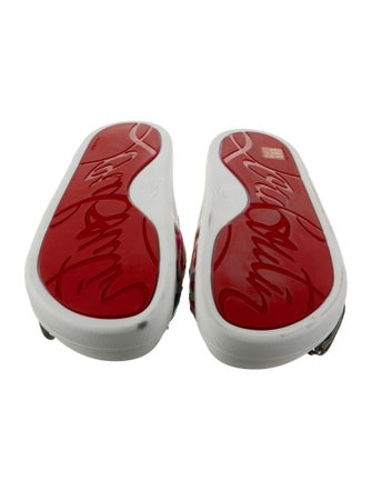 Christian Louboutin Patent Leather Printed Slides