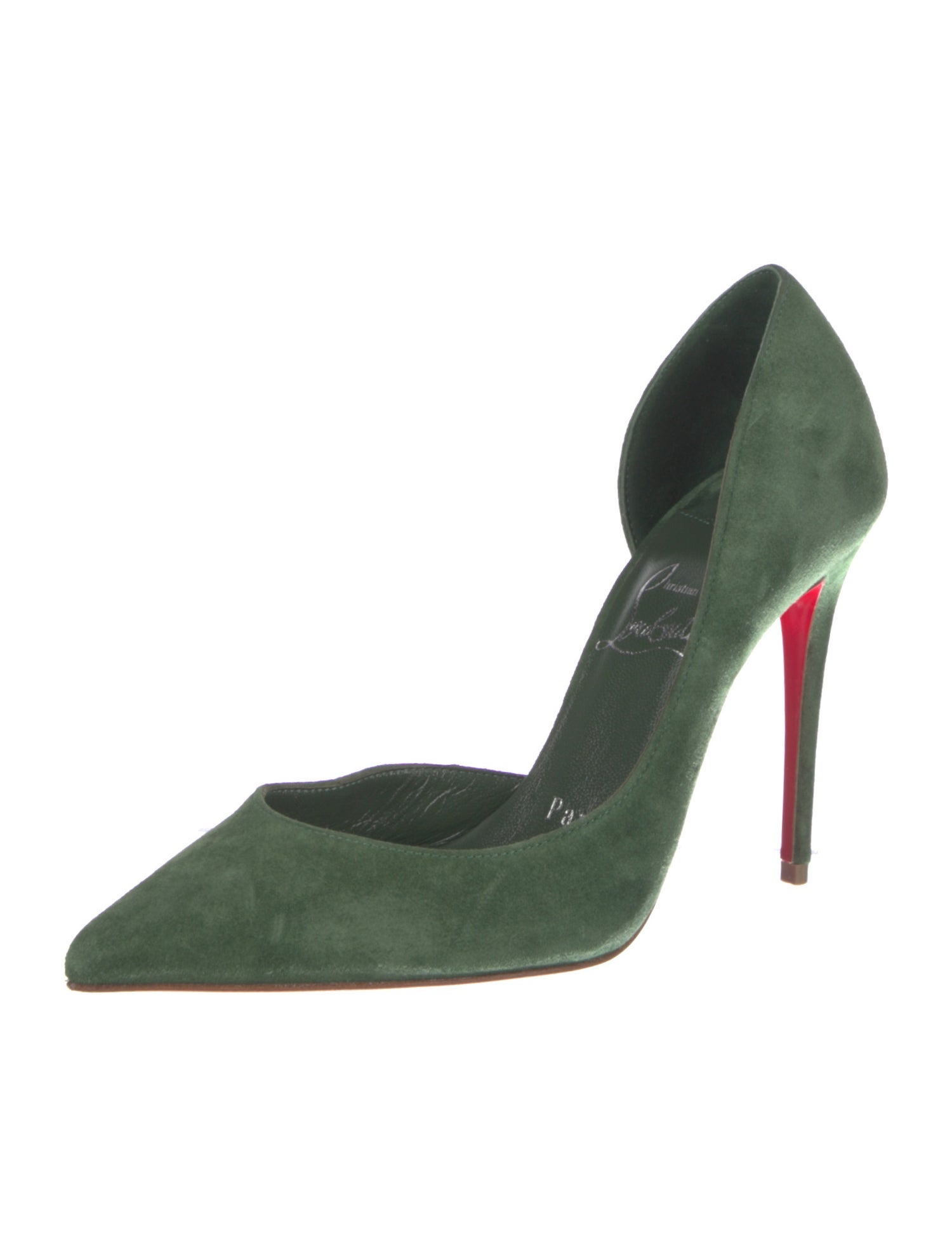 Christian Louboutin Suede D'Orsay Pumps