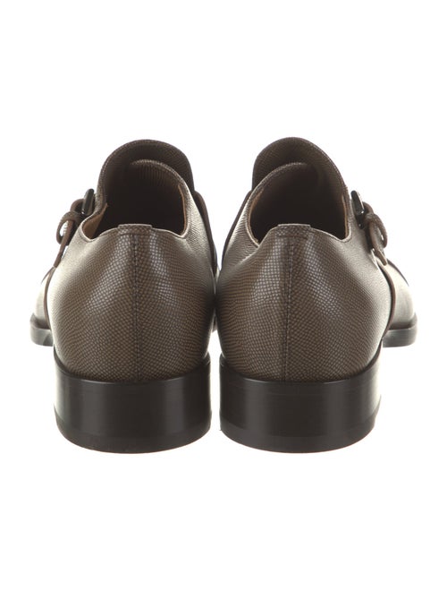 Christian Louboutin Embossed Leather Monk Straps