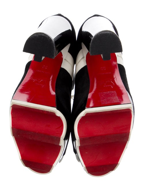 Christian Louboutin Suede Colorblock Pattern Boots