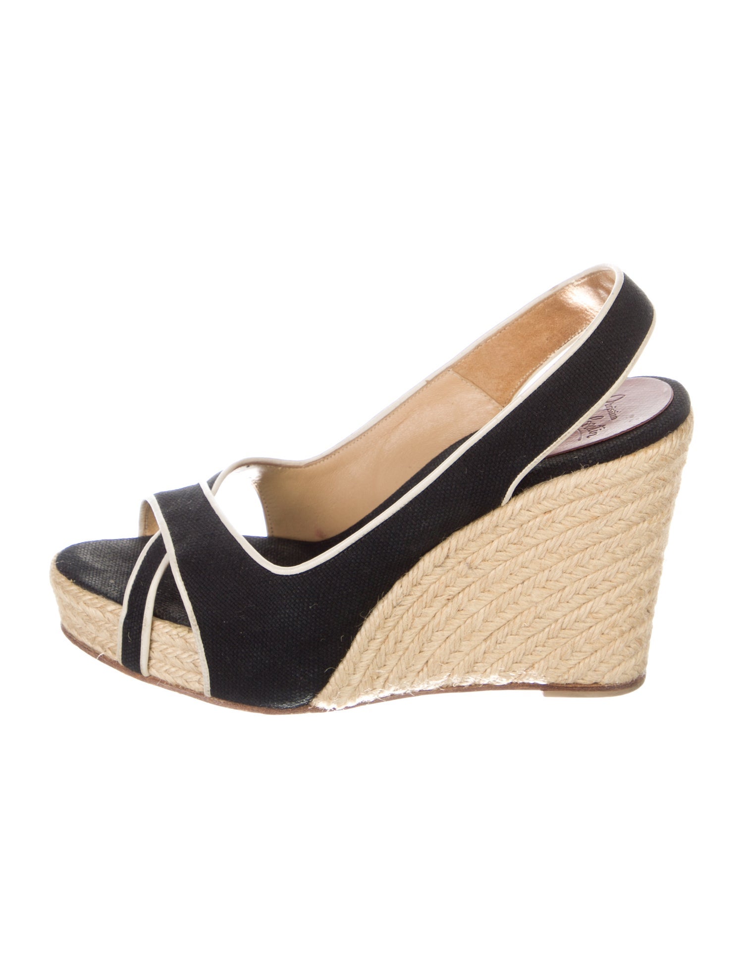 Christian Louboutin Canvas Striped Espadrilles