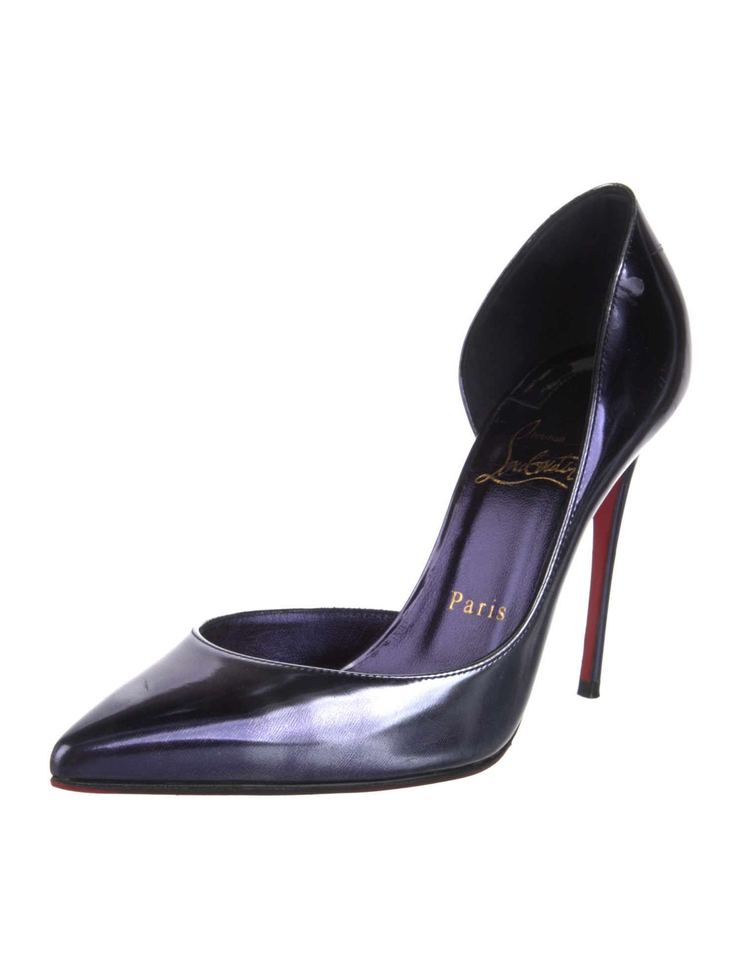 Christian Louboutin Iriza Patent Leather D'Orsay Pumps