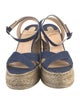 Christian Louboutin Denim Colorblock Pattern Espadrilles