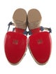 Christian Louboutin Denim Colorblock Pattern Espadrilles