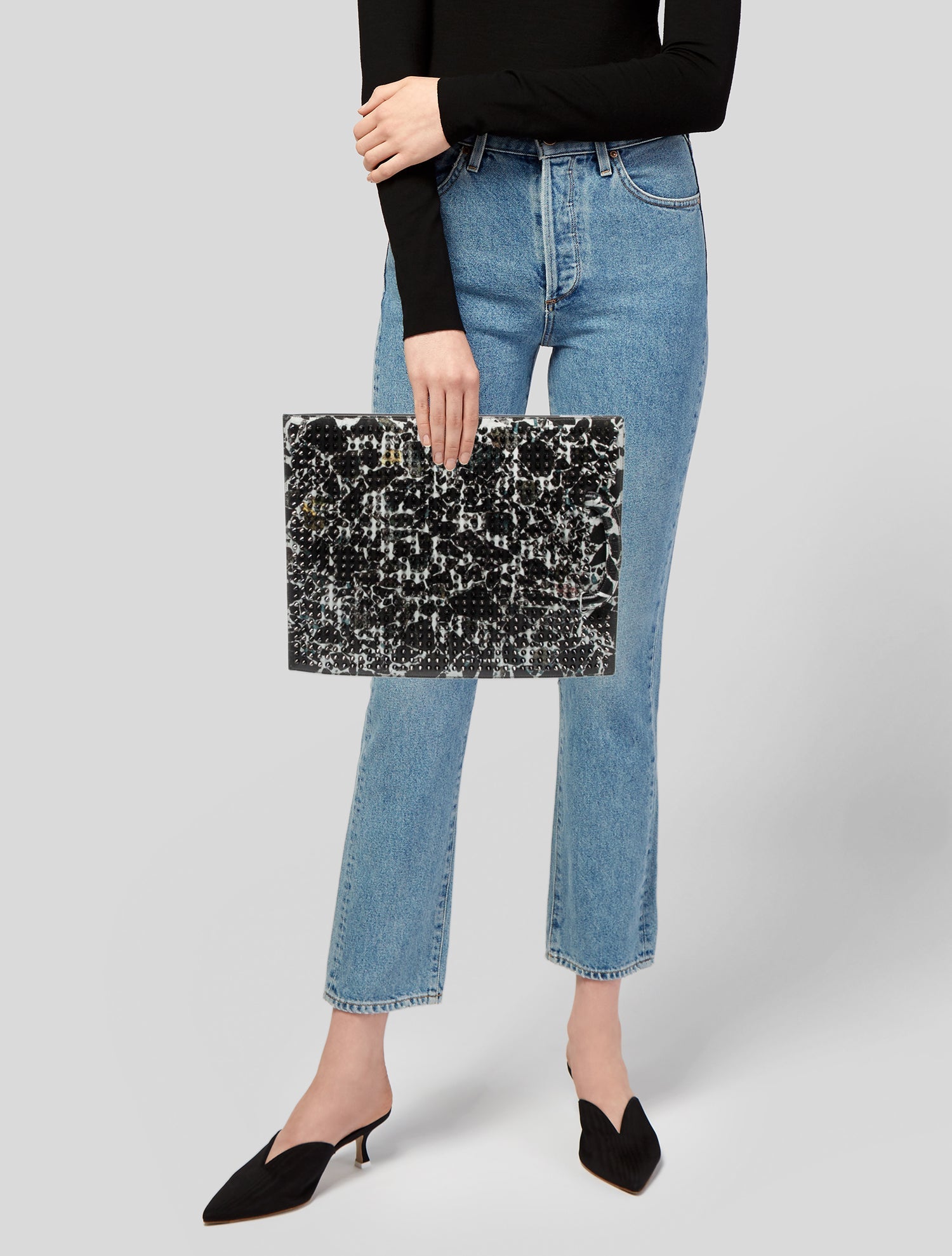 Christian Louboutin Patent Leather Top Handle Bag