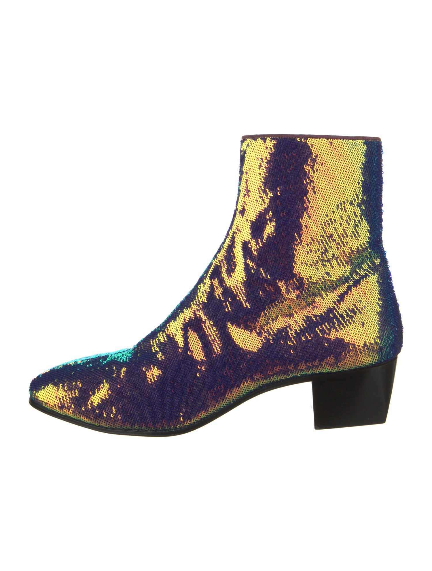 Christian Louboutin Sequins Printed Boots
