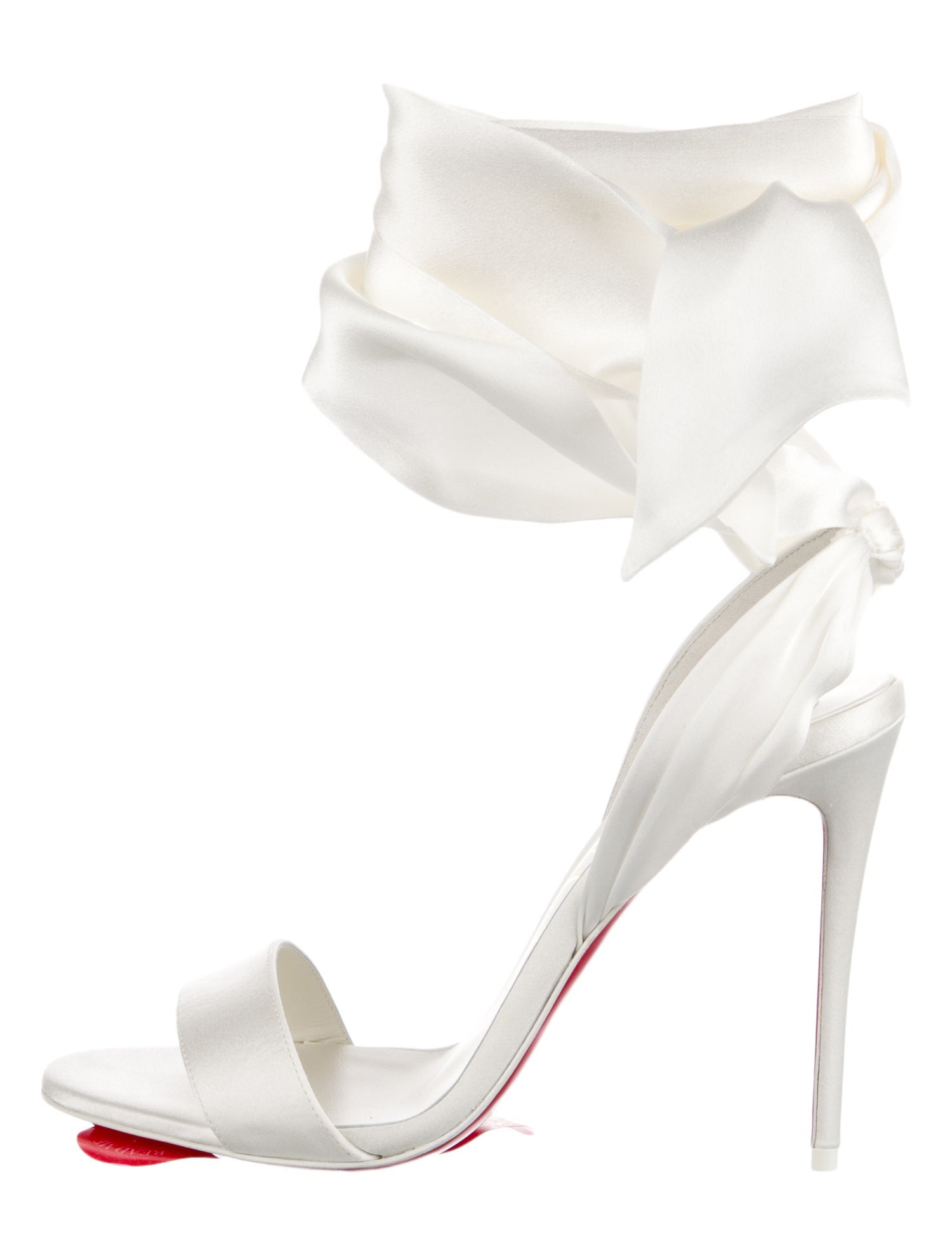 Christian Louboutin Sandale Du Desert 100 Satin Sandals w/ Tags