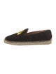 Christian Louboutin Suede Embroidered Accent Espadrilles