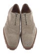 Christian Louboutin Suede Lasercut Accents Brogues